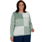 Plus Size Alfred Dunner Classics_F6 Textured Chenille Colorblock - image 1