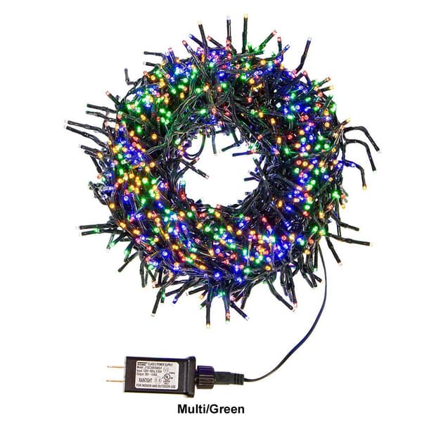 Kurt S. Adler 480-Light 16ft. Connectable LED Cluster Garland