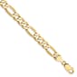 Mens Gold Classics&#40;tm&#41; 7mm. 14k Gold Flat Figaro Chain Bracelet - image 1