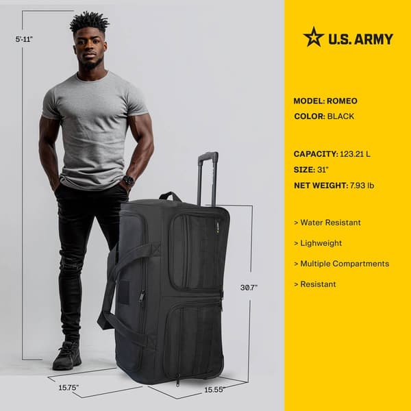 U.S. Army Romeo 31in. Tactical Rolling Duffel