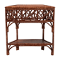 bali & pari Gaspar Marbled Tortoise Natural Rattan Console Table - image 4