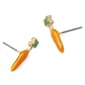 Betsey Johnson Spring Chick Carrot Stud Earrings - image 2