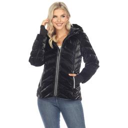 Womens White Mark Midweight Quilted Puffer Jacket