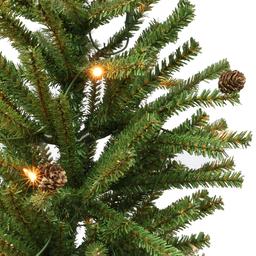 Puleo International Pre-Lit 3ft. Pine Cone Christmas Tree