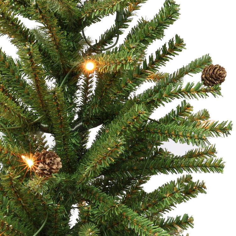Puleo International Pre-Lit 3ft. Pine Cone Christmas Tree