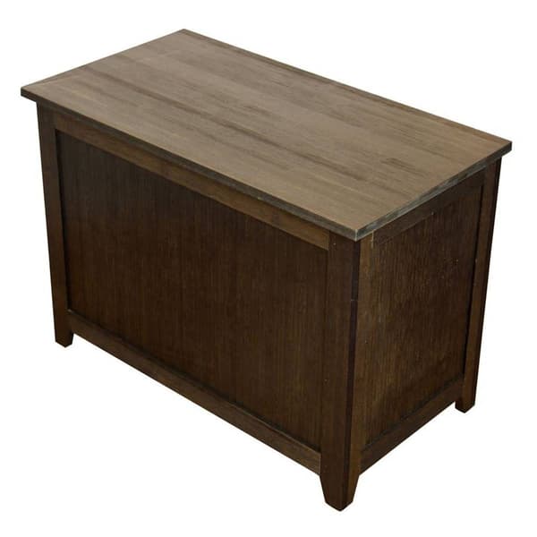 eccostyle&#40;tm&#41; Solid Bamboo Storage Chest Bench - image 