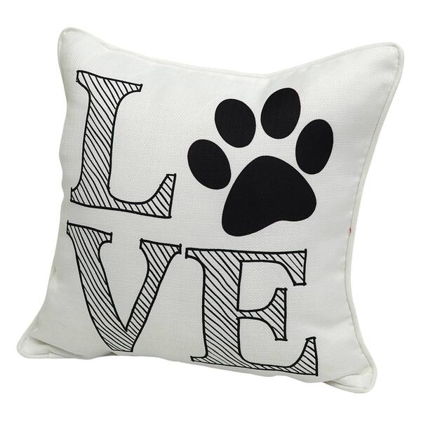 Love Dog Decorative Pillow - 18x18 - image 