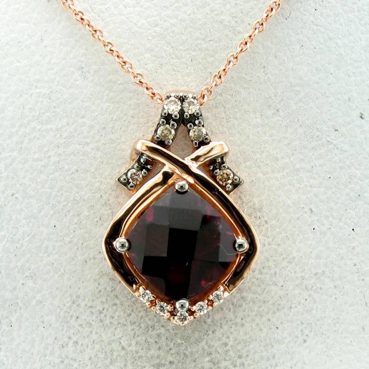 Le Vian(R) Rose Gold Rhodolite Garnet & Diamond Pendant