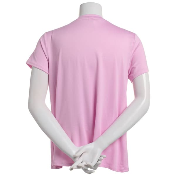 Petite Jessica Simpson Short Sleeve Solid V-Neck Pajama Tee