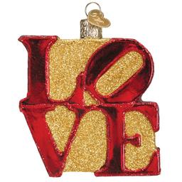 Old World Christmas Love Glass Ornament