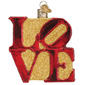 Old World Christmas Love Glass Ornament - image 2