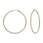 Candela 14kt. Yellow Gold 2in. Single Row Polished Hoop Earrings - image 1