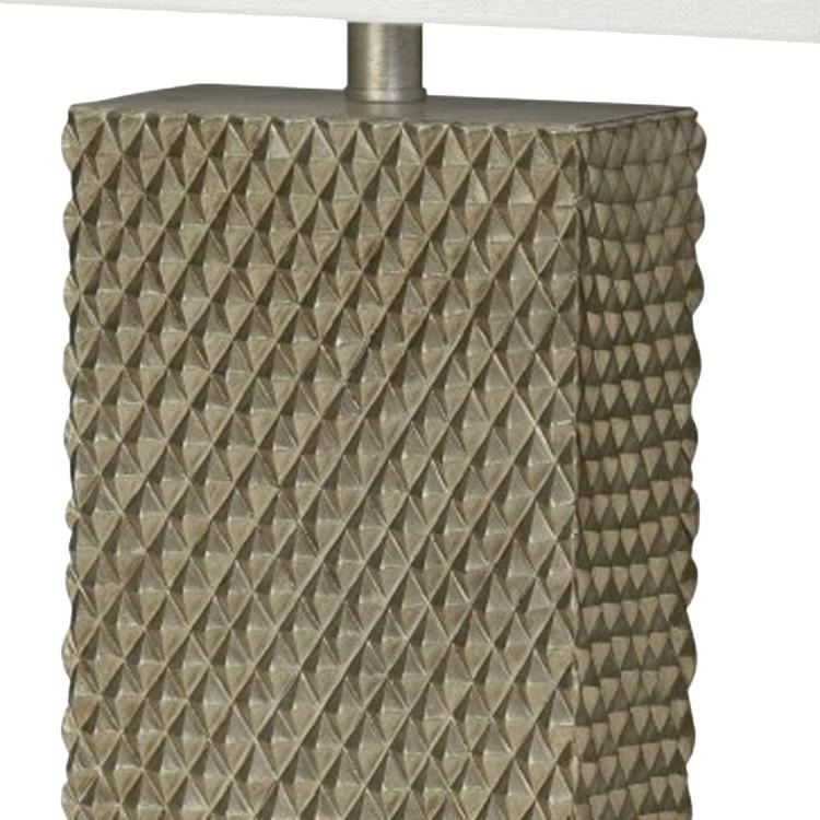 9th & Pike® 29in. Golden Waffle Table Lamp