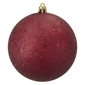 Northlight Holographic Glitter Burgundy Christmas Ball Ornament - image 2