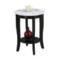 Convenience Concepts American Heritage Marble Round End Table - image 3