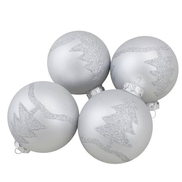 Northlight Seasonal Christmas Tree Ball Ornaments - Set of 4 - image 