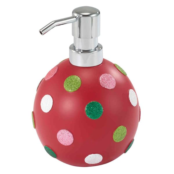 Nicole Miller Merry Dot Holiday Soap & Lotion Dispenser - image 