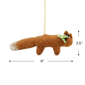 Gallerie II Orange & Green Snow Tipped Fox Christmas Ornament - image 5