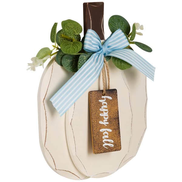 Northlight Seasonal 9in. Happy Fall Wooden Pumpkin Table Plaque