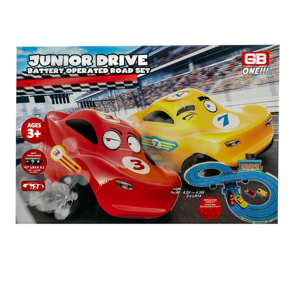 G.B. Pacific Battery Operated Jr. Drive Road Racing Set - image 
