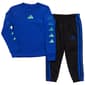 Boys (4-7) adidas(R) Solid Long Sleeve Tee & Tricot Sweatpants - image 1