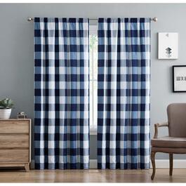 Truly Soft Everyday Buffalo Plaid Rod Pocket Curtain Set
