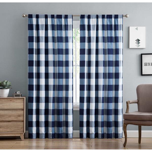 Truly Soft Everyday Buffalo Plaid Rod Pocket Curtain Set - image 
