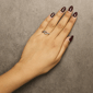 Haus of Brilliance 14kt. Gold Plated Diamond Heart Promise Ring - image 5