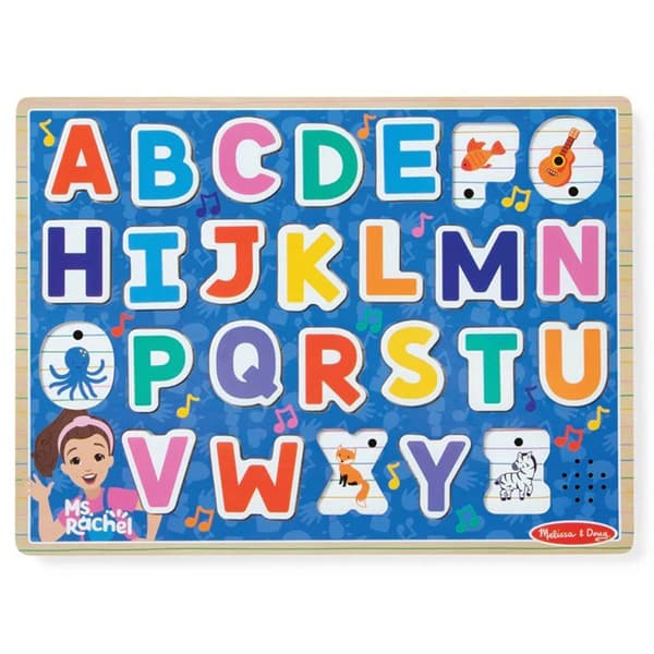 Melissa & Doug&#174; Ms. Rachel&#8482; Wooden Phonics Alphabet Sound Puzzle