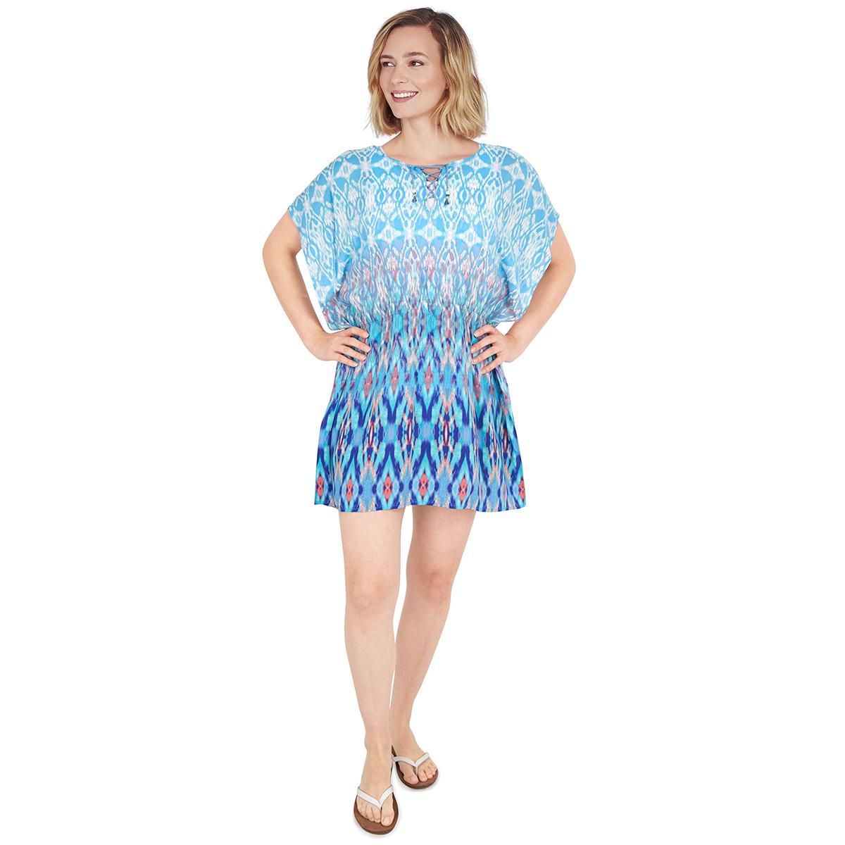 Womens Ruby Rd. Perfectly Palm Mirage Fuji Caftan Cover-Up
