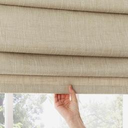 Sun Zero® Pryer Textured 100% Blackout Cordless Roman Shade