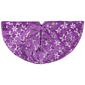 Northlight 20in Purple Sequin Snowflake Mini Christmas Tree Skirt - image 4