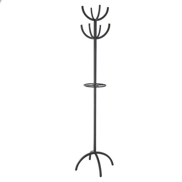 9th & Pike® Modern Black Metal Coat Rack - image 