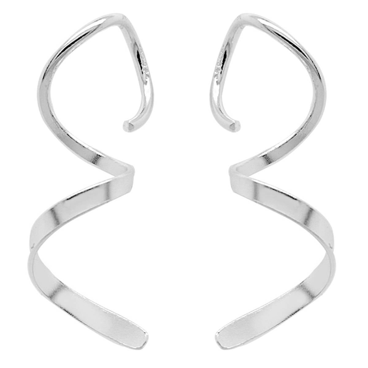 Marsala Sterling Silver Corkscrew Drop Earrings