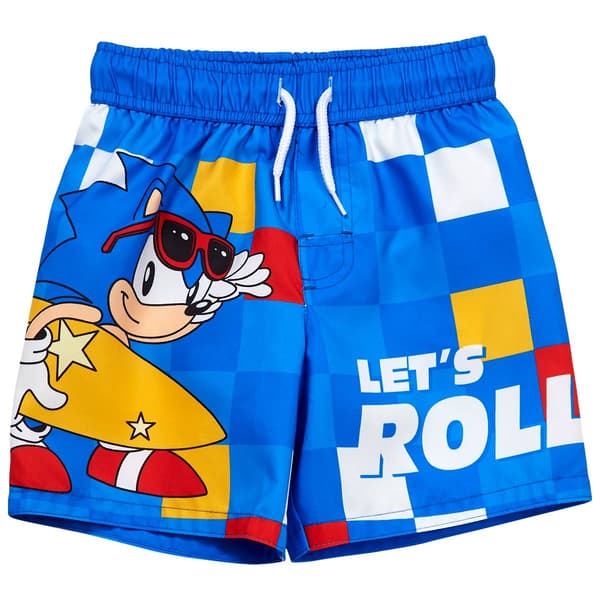 Boys (4-7) Sonic(tm) The Hedgehog Swim Trunks - image 