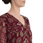 Womens Jones New York Long Flounce Sleeve Floral Blouse - image 4