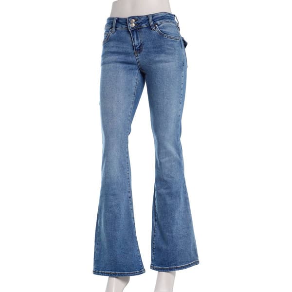 Juniors YMI(R) Taylor 2 Button Low Rise Flare Jeans
