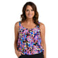 Womens Maxine Make A Splash Banded Scoop Blouson Tankini - image 1