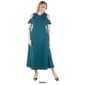 Plus Size 24/7 Comfort Apparel Ruffled A-Line Dress - image 2