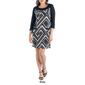 Womens 24/7 Comfort Apparel 3/4 Sleeve Pocket Shift Dress - image 4