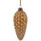 Northlight 4ct. Glittered Pine Cone Glass Christmas Ornaments - image 4