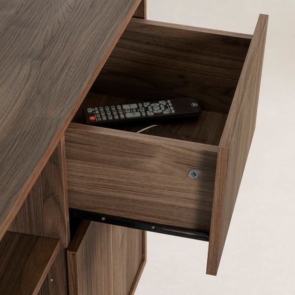 South Shore Octave Natural Walnut Small Cabinet