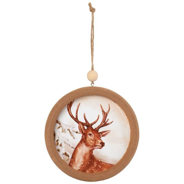 Deer Disc Ornament - image 