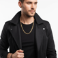 Mens Iron Saints 6mm Figaro Link 18kt. Gold Plating Necklace - image 6