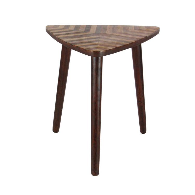 9th & Pike(R) Dark Brown Wood Modern Accent Table
