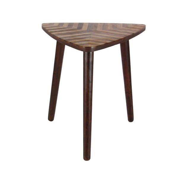 9th & Pike(R) Dark Brown Wood Modern Accent Table