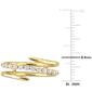 Gold Plated 1 3/4ctw. Lab Grown Diamond Band - image 4