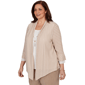Plus Size Alfred Dunner Grand Bazaar Stripe Two in One Blouse - image 3