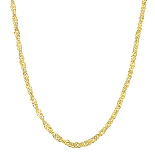 Gold Classics(tm) 10kt. Gold Hollow Chain Necklace - image 
