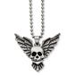 Mens Gentlemen's Classics&#40;tm&#41; Antique Skull with Wings Necklace - image 1